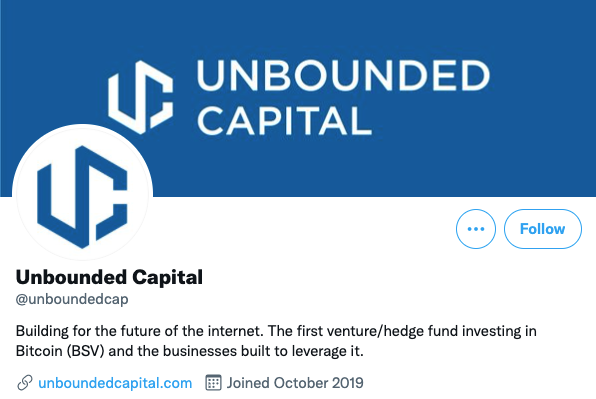 Unbounded Capital Twitter page